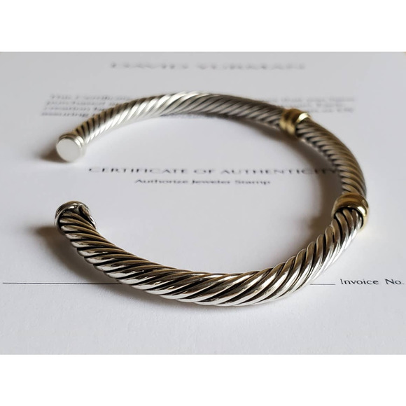 David Yurman Classic Two Station Cuff Bracelet - Picture 5 of 8
